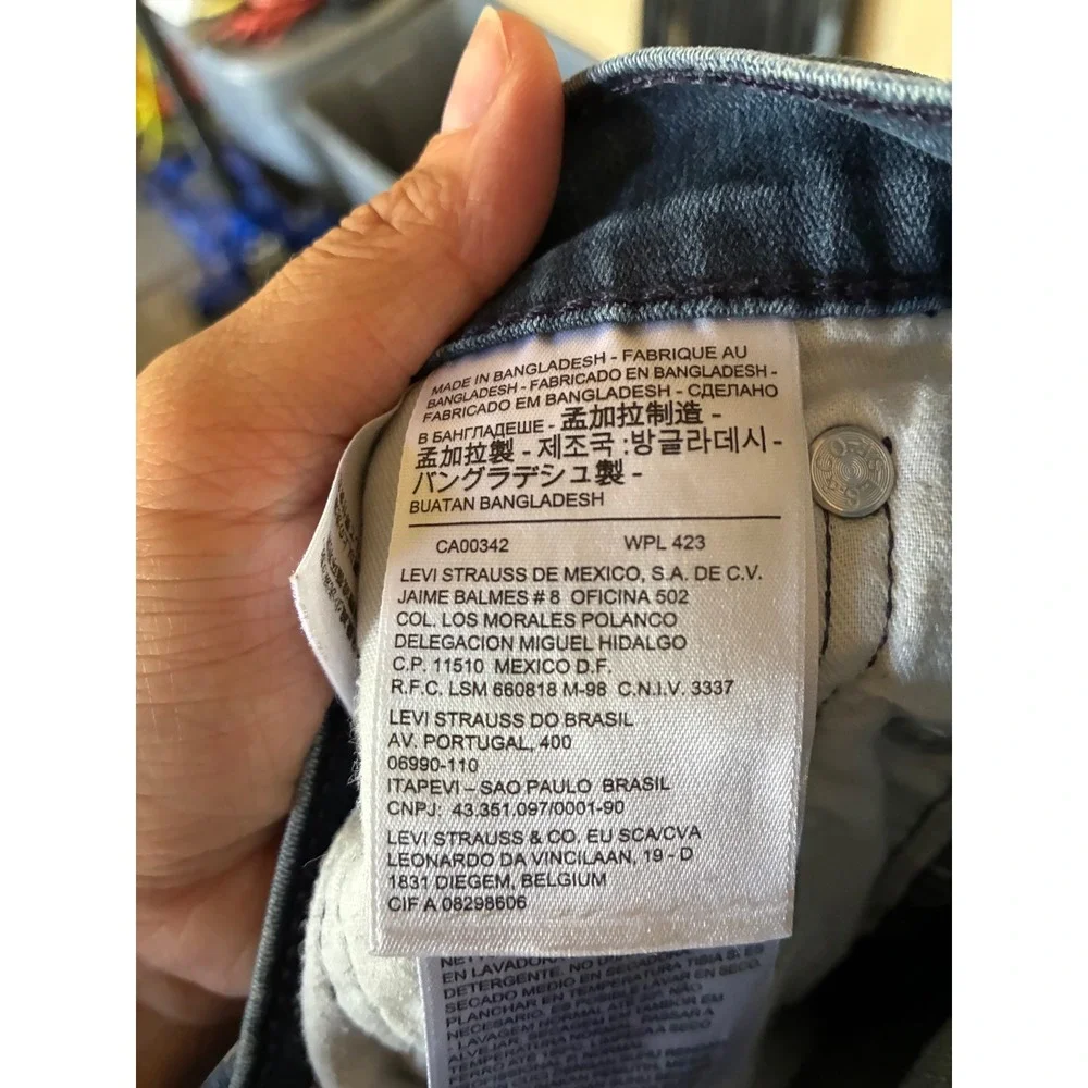 Levis 511 Slim Fit Jeans Mens 30x32 Dark Wash Blue Denim 04511-2274